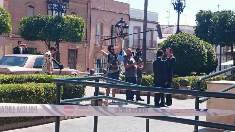 Rodaje del largometraje Tormentas y Susurros en Bollullos de la Mitación