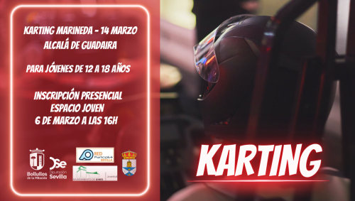 Karting para Jóvenes de Bollullos, Gines y Castilleja de Guzmán.