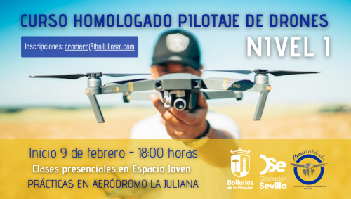 Curso de Pilotaje de Drones para jóvenes de Bollullos.