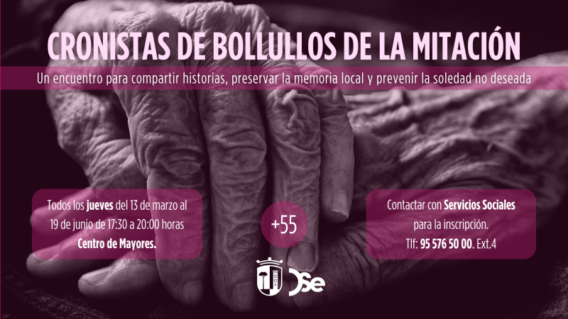 “Cronistas de Bollullos de la Mitación”, un proyecto contra la soledad no deseada en las personas mayores.