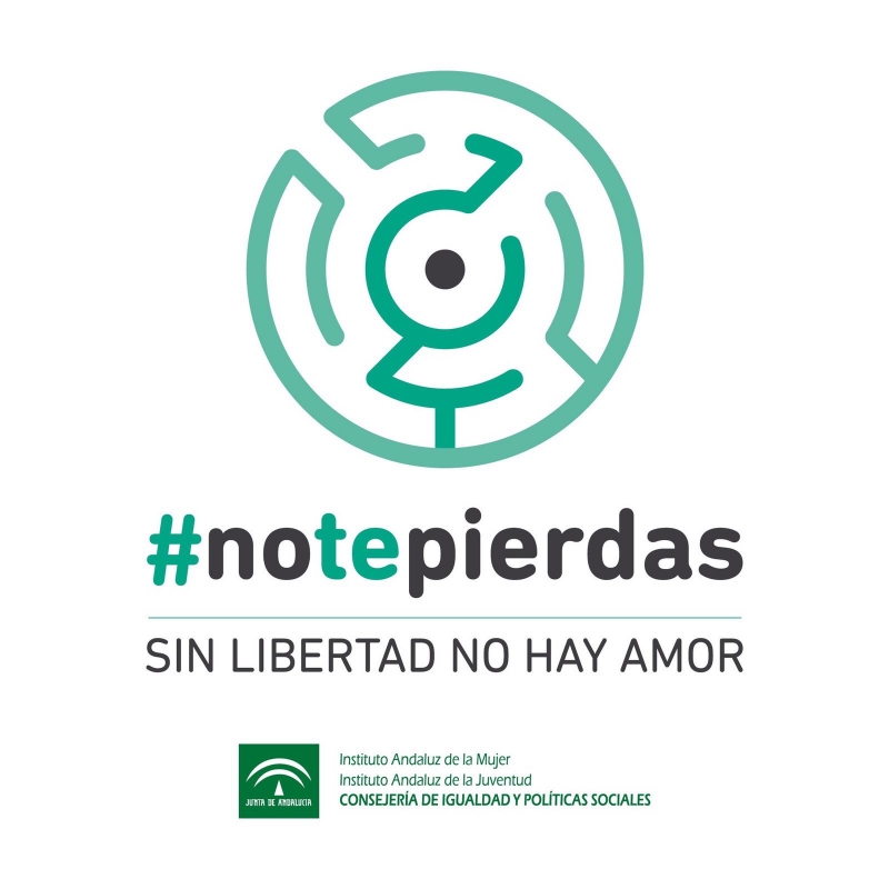 Cartel informativo sobre la campaña de igualdad entre jovenes