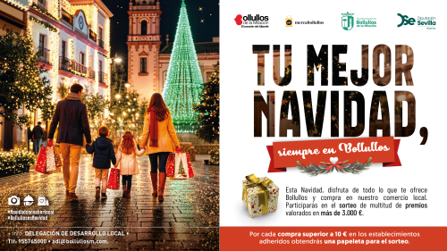 El comercio y el consumo de proximidad durante las fiestas navideñas, con la campaña “Tu mejor Navidad, siempre en Bollullos”