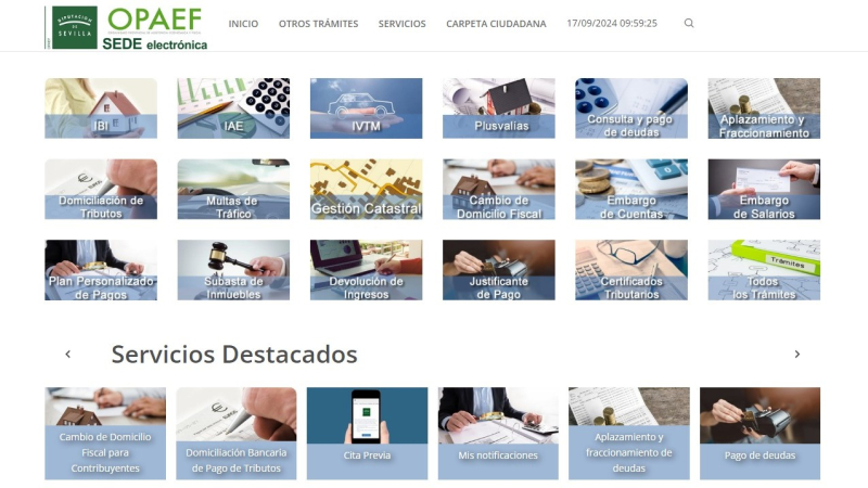 OPAEF implanta el nuevo sistema de autoliquidación de la plusvalía.
