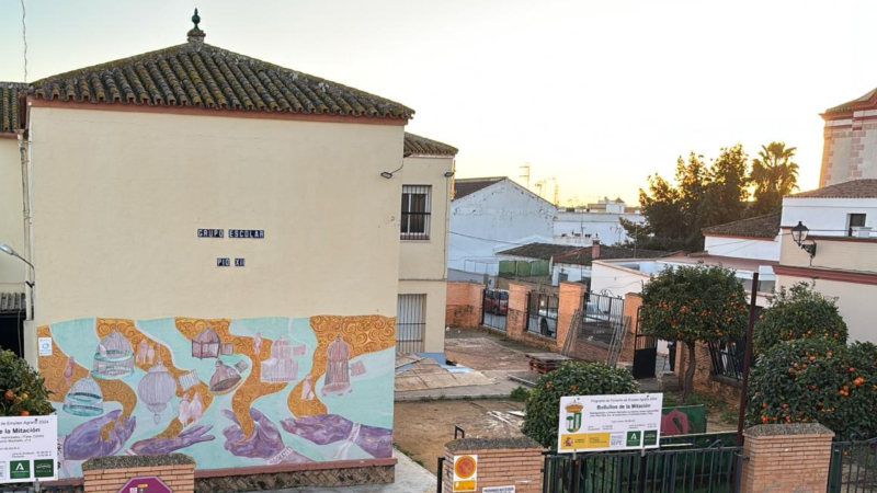 Corte de tráfico en c/ San Martín por obras.