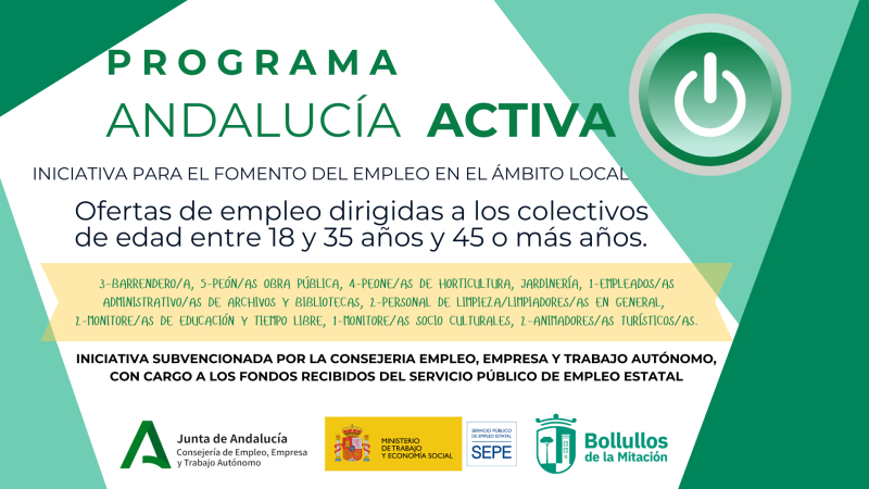 Programa Andalucía Activa para  el  fomento  del  empleo  en  el  ámbito  local