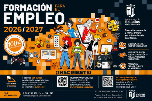 El Ayuntamiento de Bollullos de la Mitación presenta el Programa de Formación para el Empleo 2026/2027.