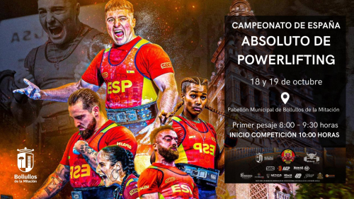 Bollullos, sede del Campeonato de España Absoluto de Powerlifting 2025.