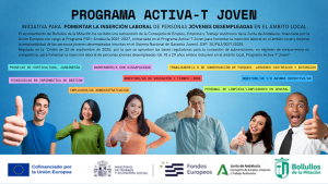 El Ayuntamiento de Bollullos de la Mitación recibe una subvención para el programa Activa-T Joven.