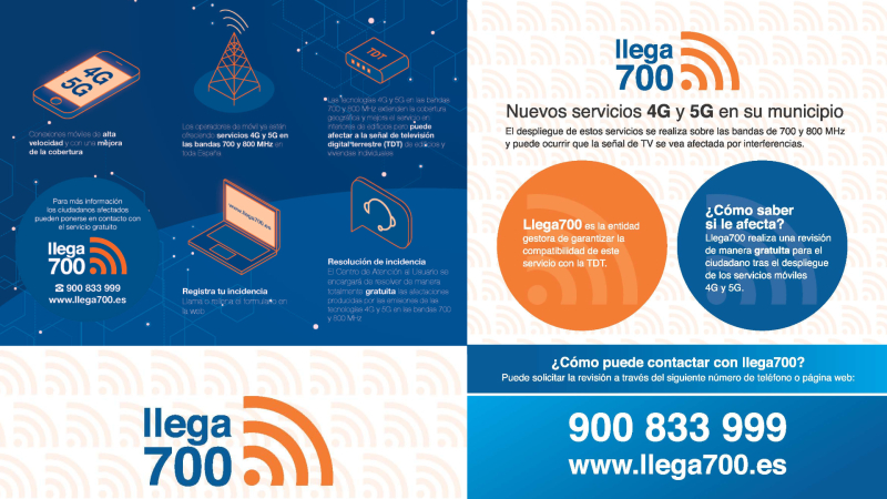 Llega700 soluciona afectaciones en la TDT hasta el 30 de septiembre.