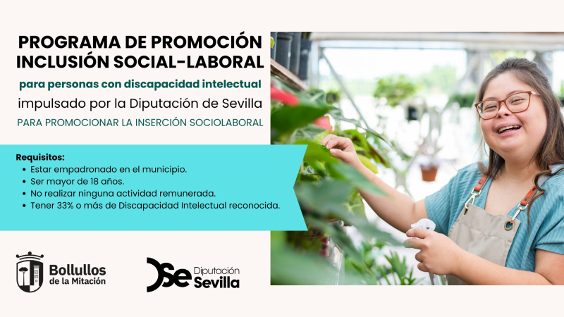 Programa de Promoción de la Inclusión Social-Laboral para Personas con Discapacidad Intelectual 2026.