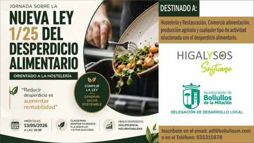 Jornadas informativas gratuitas para el comercio y sector hostelero de Bollullos de la Mitación.